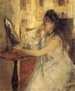 Berthe Morisot Young Woman PowderingHerself Spain oil painting artist